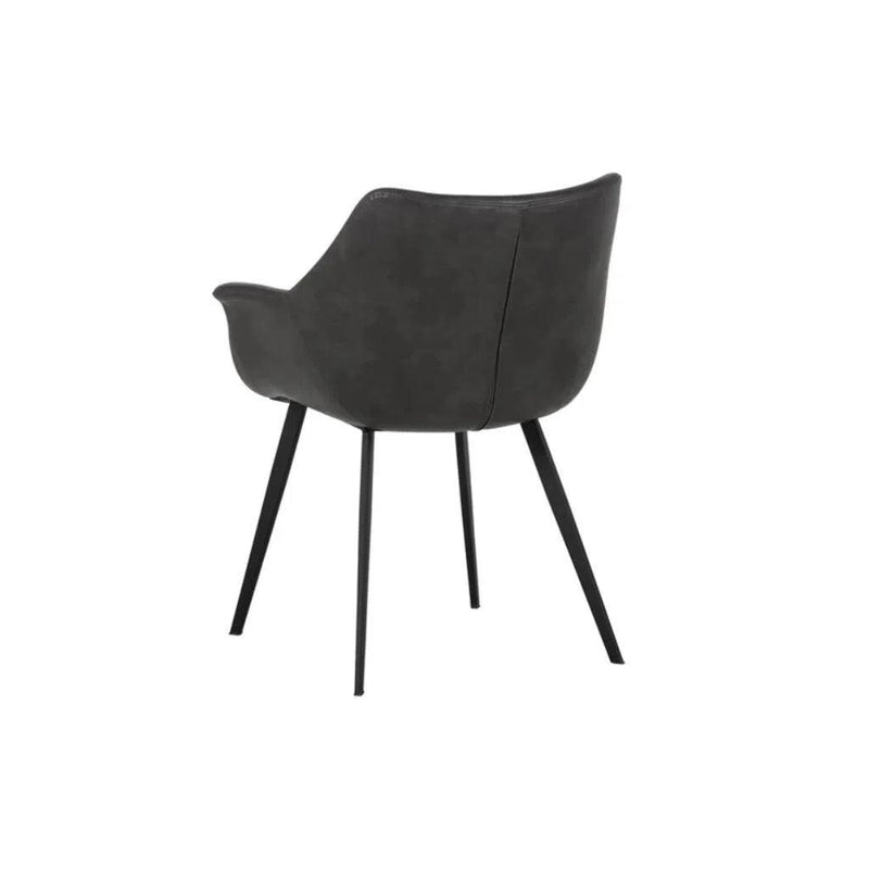 Mason Leather Upholstered Dining Armchair