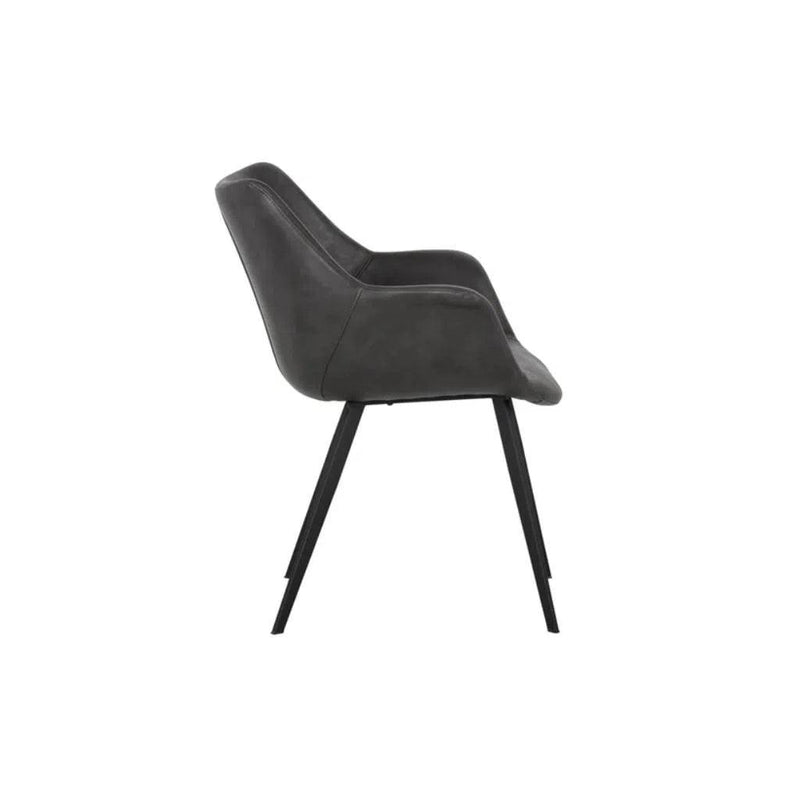 Mason Leather Upholstered Dining Armchair