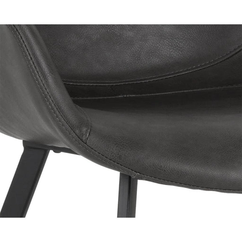 Mason Leather Upholstered Dining Armchair