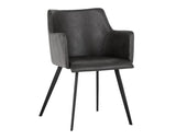 Griffin Leather Upholstered Modern Dining Armchair