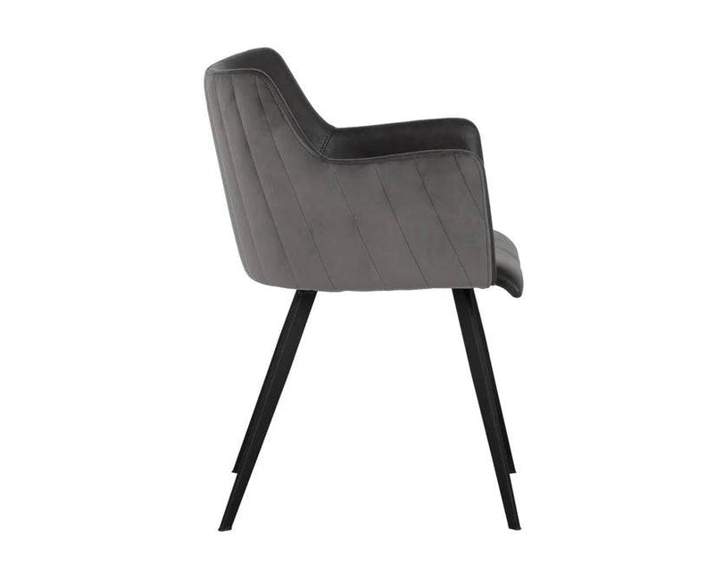 Griffin Leather Upholstered Modern Dining Armchair