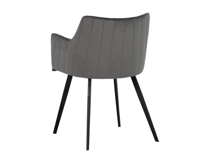 Griffin Leather Upholstered Modern Dining Armchair