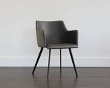 Griffin Leather Upholstered Modern Dining Armchair