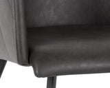 Griffin Leather Upholstered Modern Dining Armchair