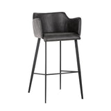 Griffin Leather Upholstered Modern Barstool