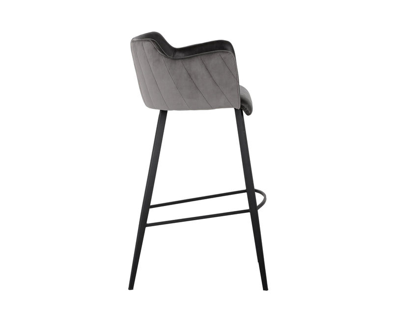 Griffin Leather Upholstered Modern Barstool