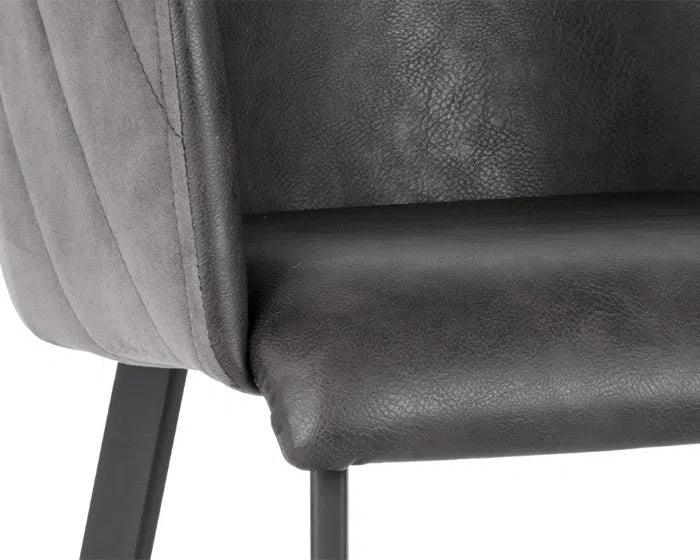 Griffin Leather Upholstered Modern Barstool