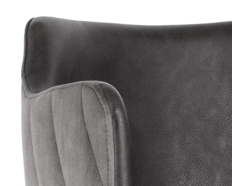 Griffin Leather Upholstered Modern Counter Stool