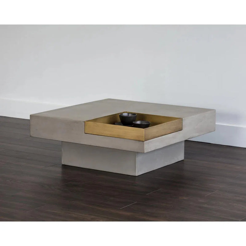 Quill Natural Concrete Coffee Table