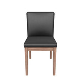 Branson Leather Upholstered Armless Dining Chair (Set Of 2)