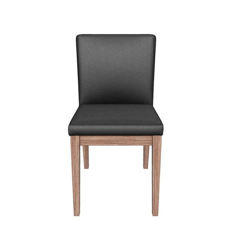 Branson Leather Upholstered Armless Dining Chair (Set Of 2)