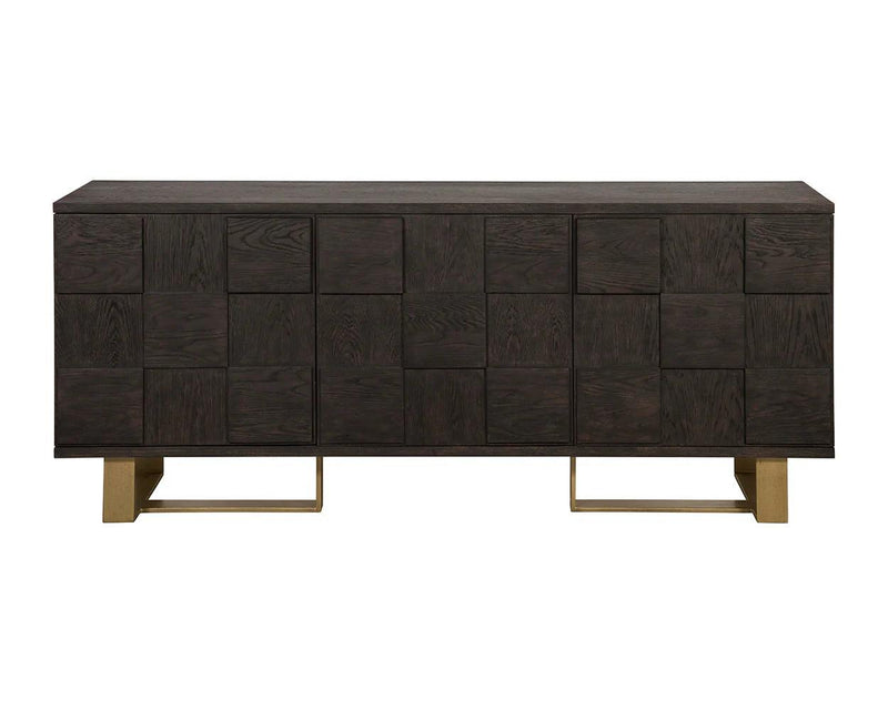 Lars Sideboard With Antique Brass Frame And Ample Storage