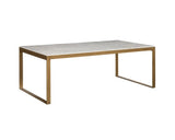 Evert Marble Top Rectangular Coffee Table