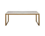 Evert Marble Top Rectangular Coffee Table