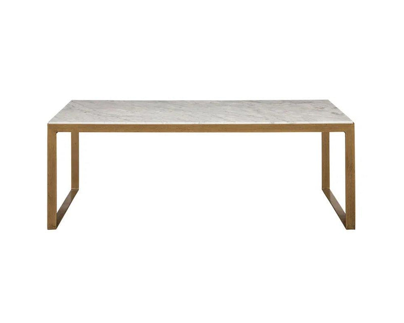 Evert Marble Top Rectangular Coffee Table