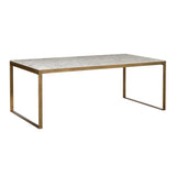 Evert Marble Top Rectangular Coffee Table