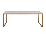 Evert Marble Top Rectangular Coffee Table