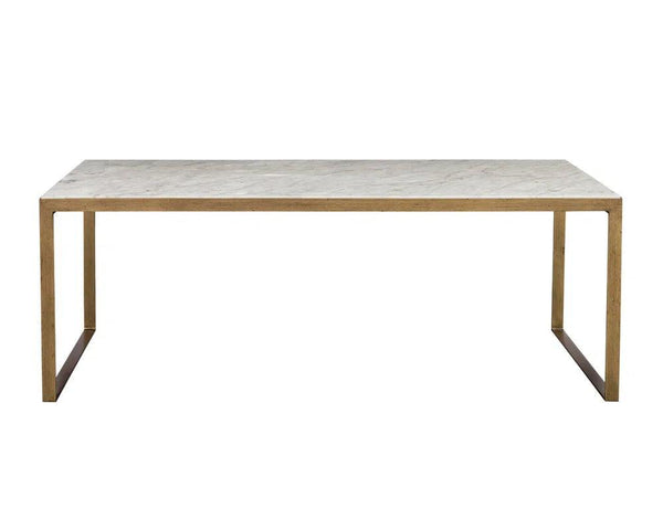 Evert Marble Top Rectangular Coffee Table