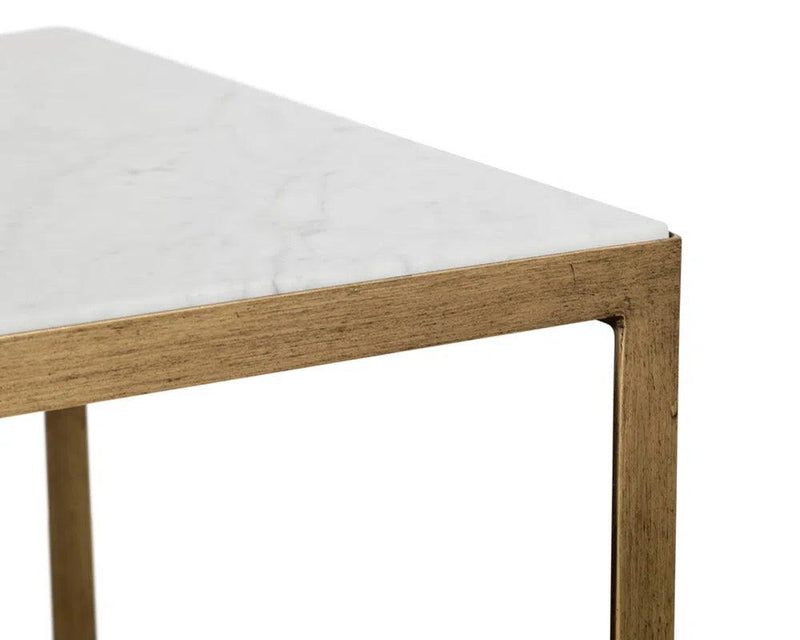 Evert Marble Top Rectangular Coffee Table