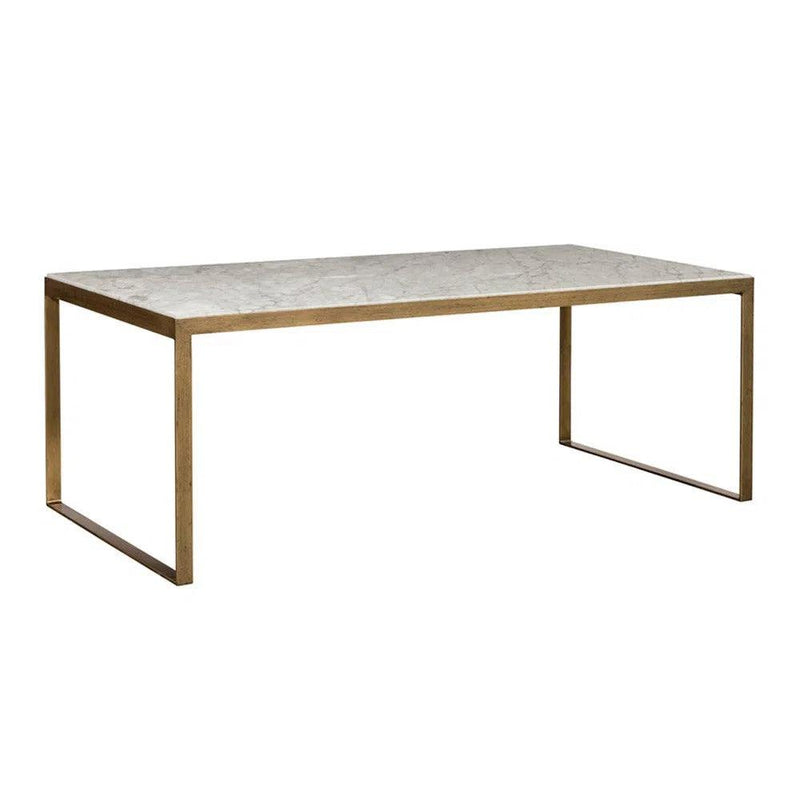 Evert Marble Top Rectangular Coffee Table