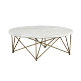 Skyy Steel Framed Marble Coffee Table