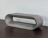 Capsule Concrete Outdoor Backless Bench