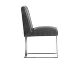 Dean Leather Upholstered Armless Dining Chair