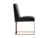 Dean Leather Upholstered Armless Dining Chair