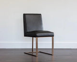 Dean Leather Upholstered Armless Dining Chair