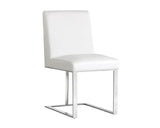 Dean Leather Upholstered Armless Dining Chair