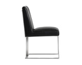 Dean Leather Upholstered Armless Dining Chair