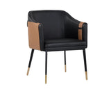 Carter Leather Upholstered Dining Armchair