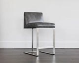 Dean Leather Upholstered Counter Stool