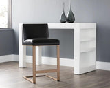 Dean Leather Upholstered Counter Stool