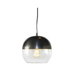 Palin Pendant Light Gunmetal Modern Clear Glass Fixture