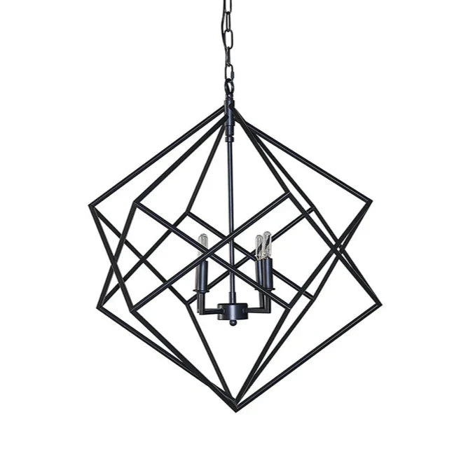 Malloy Chandelier Modern Black Geometric Pendant Light