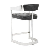 Beaumont Leather Upholstered Counter Stool