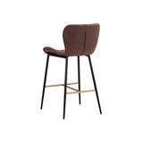 Lyla Leather Upholstered Stylish Counter Stool (Set Of 2)