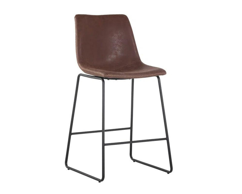 Cal Leather Upholstered Counter Stool (Set Of 2)