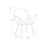 Jayna Fabric Upholstered Dining Armchair