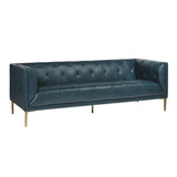 Westin Leather Upholstered Classic Sofa