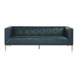 Westin Leather Upholstered Classic Sofa