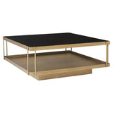 Finch Iron Framed Square Coffee Table