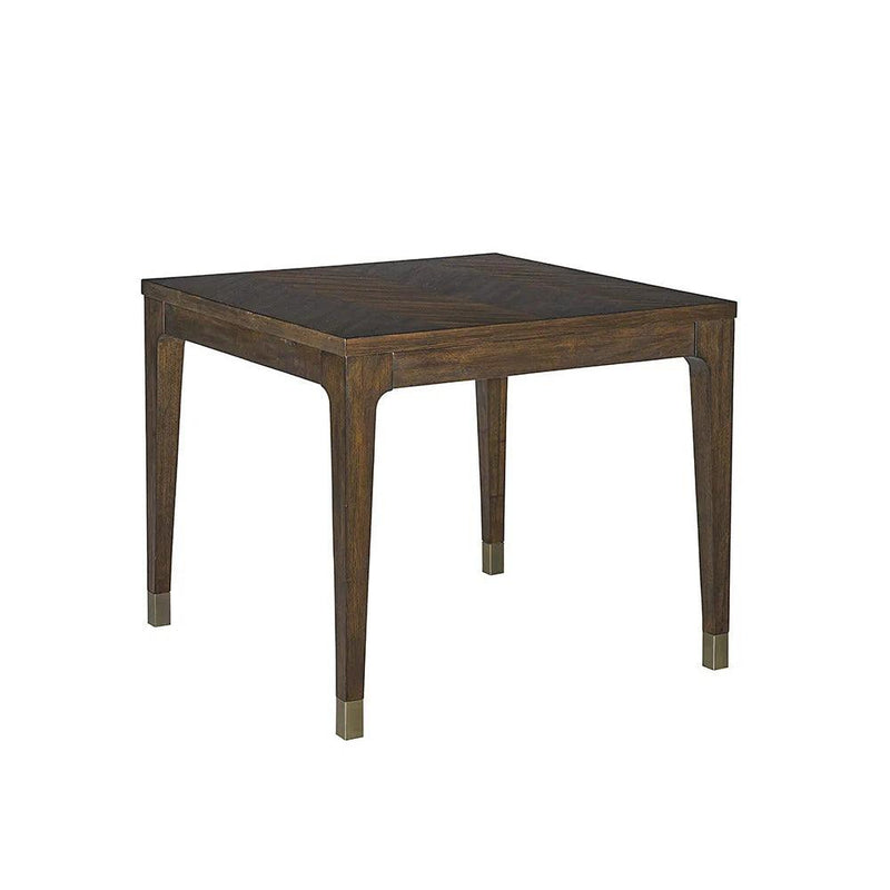 Jaden Dining Table 35.5" - Stylish Chevron Pattern Design