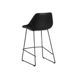 Mccoy Leather Upholstered Two Toned Seat Counter Stool