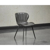 Arabella Leather Upholstered Armless Dining Chair