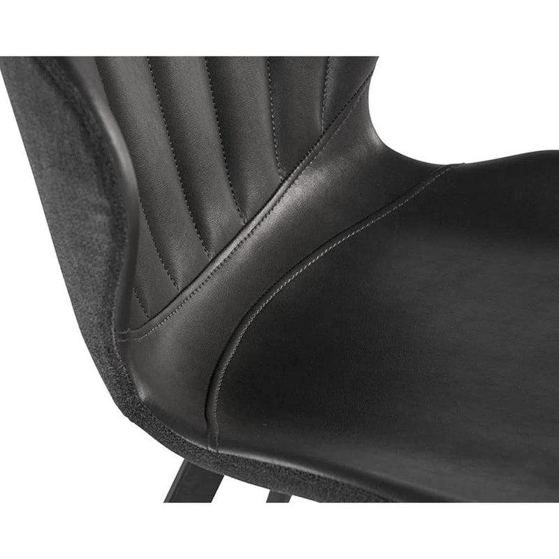 Arabella Leather Upholstered Armless Dining Chair