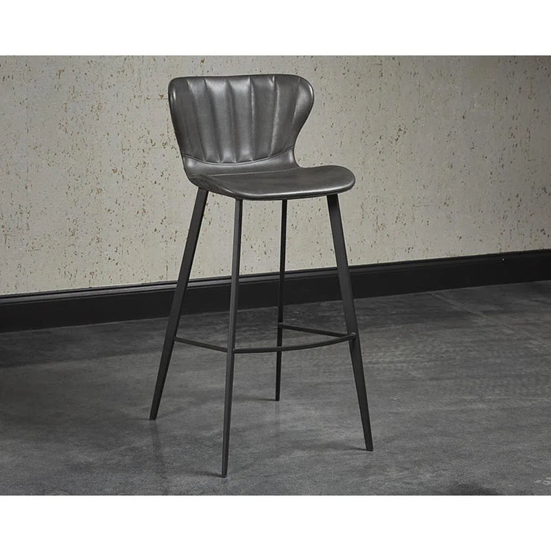 Arabella Leather Upholstered Barstool