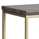 Arden Console Table With Grey Marble Top And Gold Frame