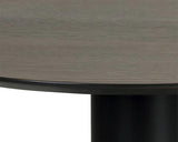 Monaco Marble Based Wooden Round Coffee Table